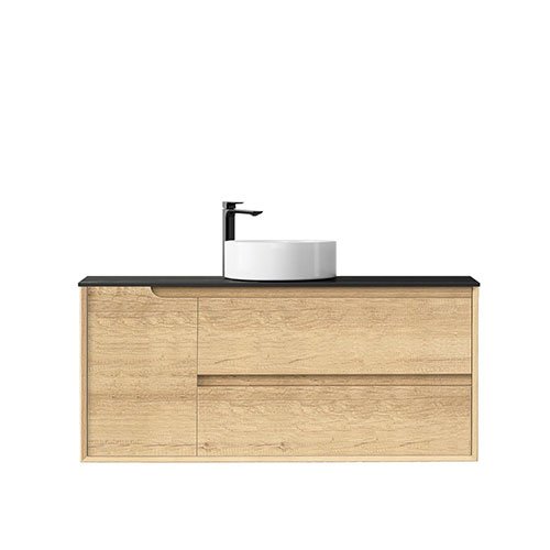 Natural Oak Byron Wall Hung Vanity 1200mm