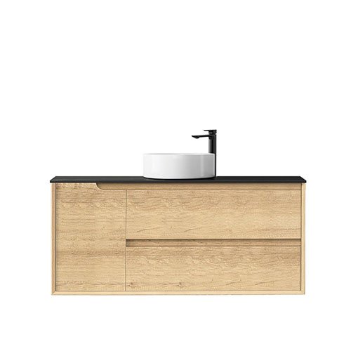 Natural Oak Byron Wall Hung Vanity 1200mm