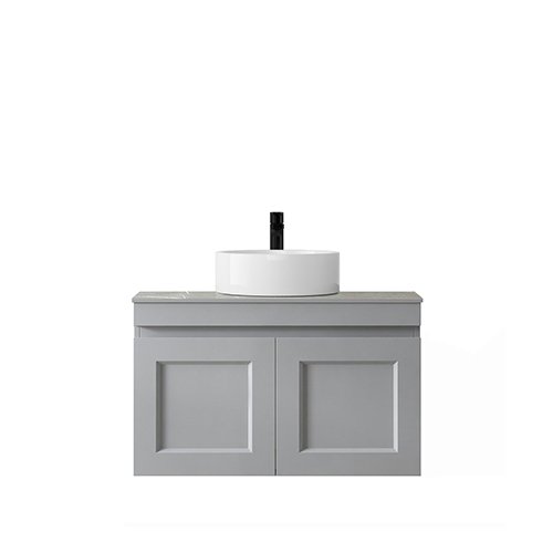 Satin Light Grey Hampton Mark II Wall Hung Vanity 750mm