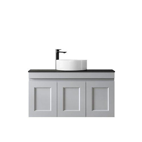 Satin Light Grey Hampton Mark II Wall Hung Vanity 900mm