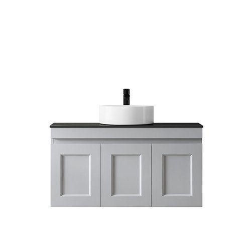 Satin Light Grey Hampton Mark II Wall Hung Vanity 900mm