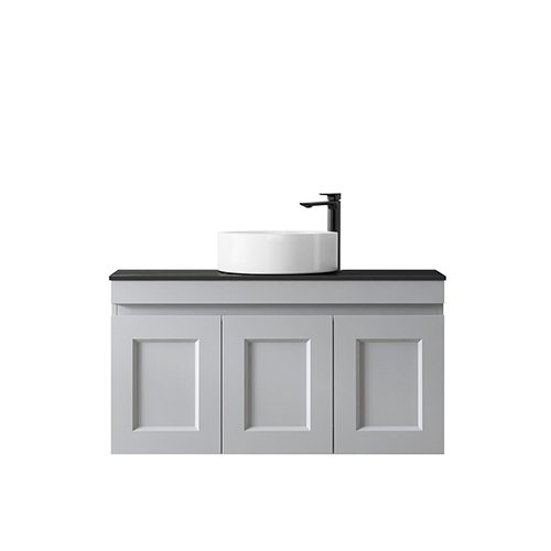 Satin Light Grey Hampton Mark II Wall Hung Vanity 900mm