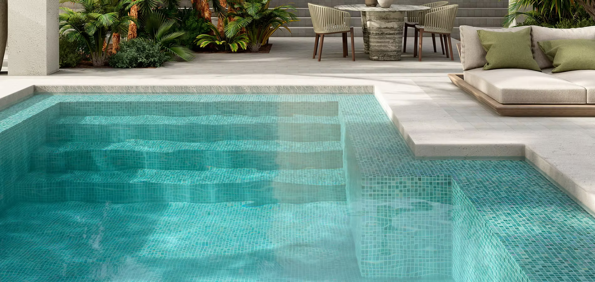 Altto Glass Pool Mosaics - Capital Tiles and Flooring Canberra