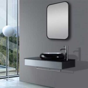 MATTE-BLACK-ROUNDED-RECTANGULAR-FRAMED-MIRROR