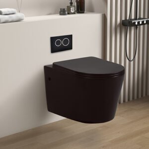 KDK302R-MB Avis Rimless Wall Hung Pan 1