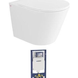 ALZANO WALL HUNG PAN GEBERIT INWALL CISTERN SET