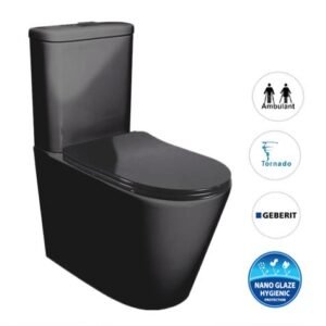 FEANZA BLACK TORNADO TOILET SUITE1