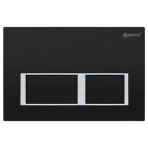 Inspire-Dual-Flush-Plate-Square-Black