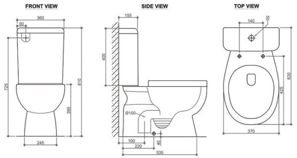 MASSA TOILET SUITE S-TRAP