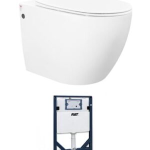 VOGHERA WALL HUNG PAN WITH R&T INWALL CISTERN