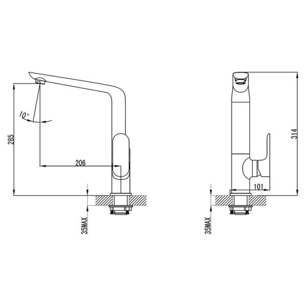 Ikon/Banda Sink Mixer