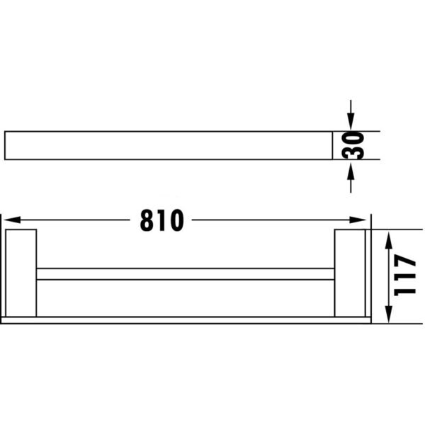 Rosa Single Towel Rail