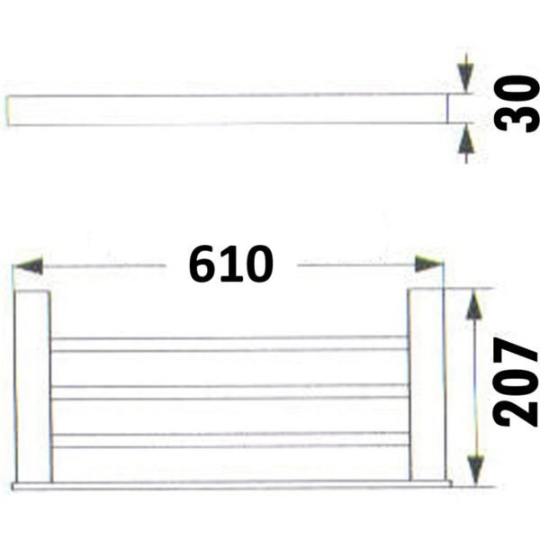 Rosa Towel Rack