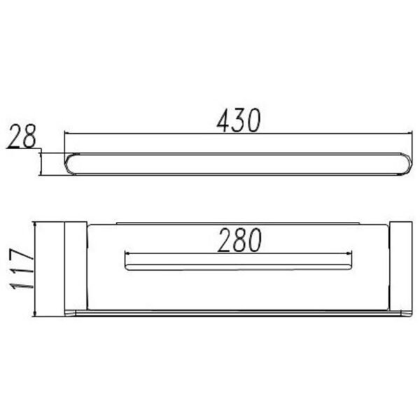 Dove Metal Shelf