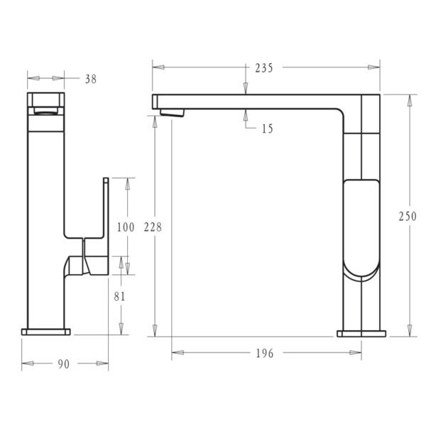 Ikon/Flores Kitchen Mixer