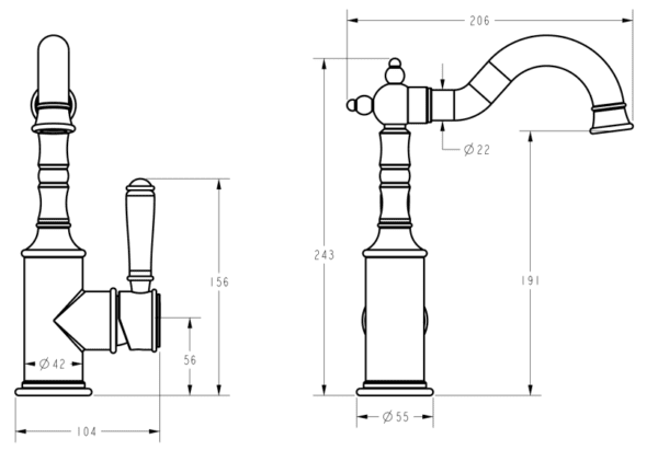 Ikon/Clasico Basin Mixer