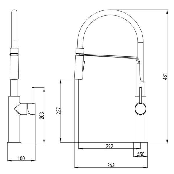 Ikon/Hali Multifunction Sink Mixer