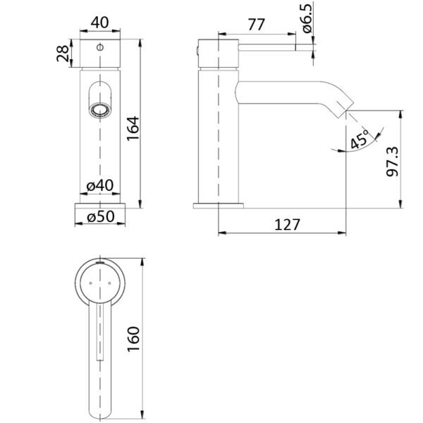 Ikon/Hali Basin Mixer