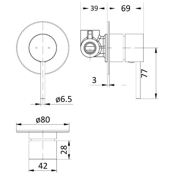 Ikon/Hali Wall Mixer