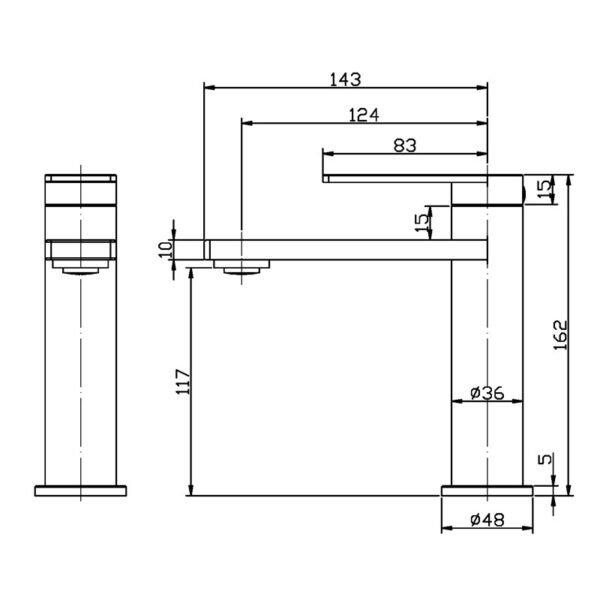 Ruki Basin Mixer