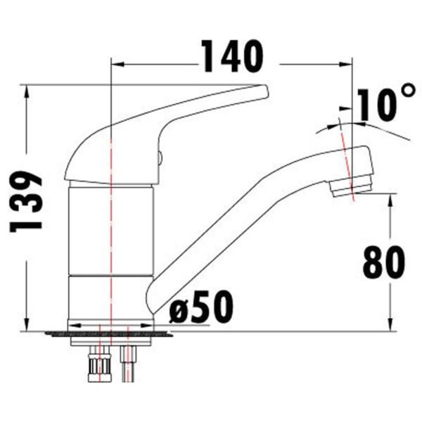 Ruby Swivel Basin Mixer