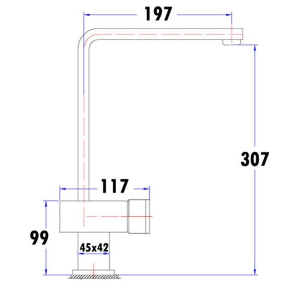 Nova High Rise Sink Mixer