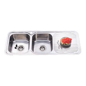 Cora Double Bowls Kitchen Sink - Left