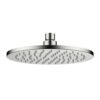 Cora Black Round Shower Head Brushed Nickel