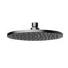 Cora Black Round Shower Head Gun MEtal