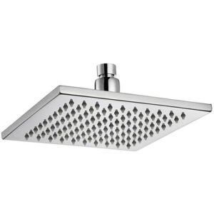 Eden Square Brass Shower Head Chrome