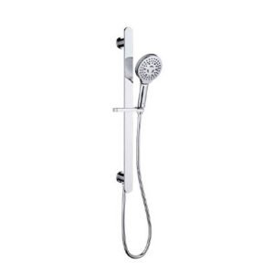 Kara Hand Shower On Rail With Water Inlet - Chrome