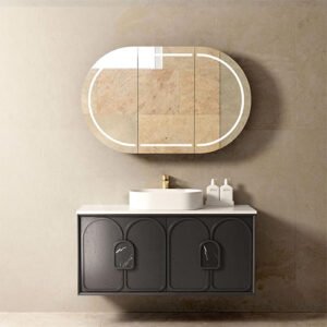 Laguna Black American Oak Vanity 1200x460mm