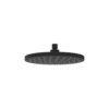 Otus Round Plastic Shower Head 250mm Matt Black