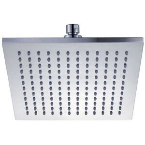 Rosa Square Plastic Shower Head 200mm Chrome