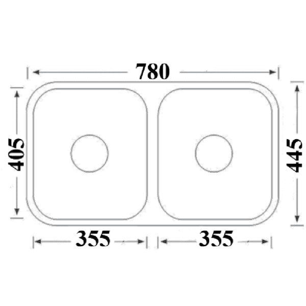 Under Mount, Double Bowl Sink