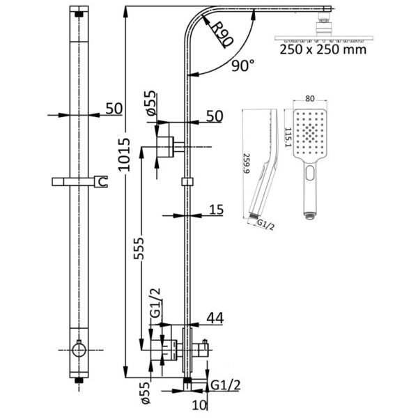 Ikon/Seto Combo Shower Set