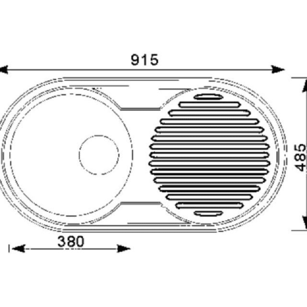 Round Single Bowl Sink