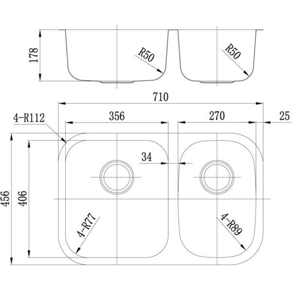 Otus 1 & 3/4 Bowl Kitchen Sink