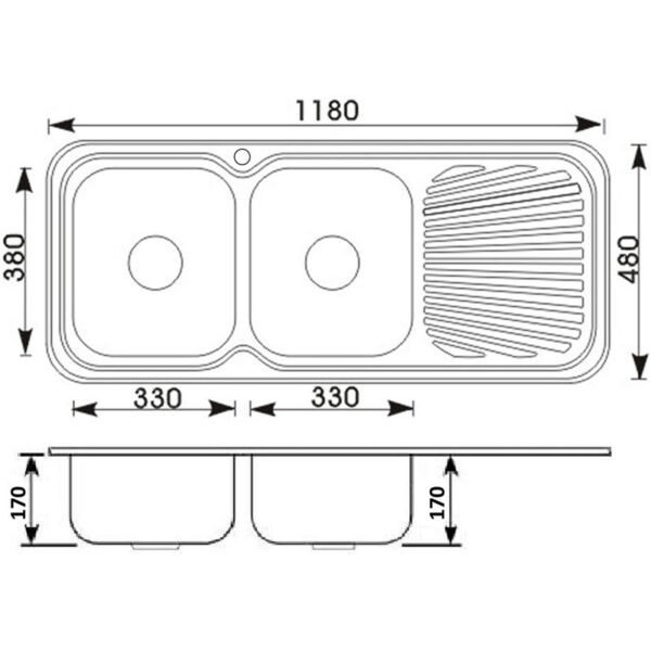 Cora Double Bowls Kitchen Sink