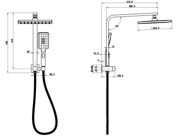 New Sando Mini Multifunction Shower Set