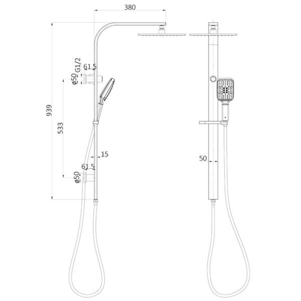 Sando Multifunction Shower Set