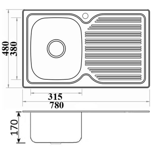 Single Bowl Sink