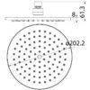 Cora Black Round Shower Head