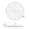 Otus Round Plastic Shower Head 250mm