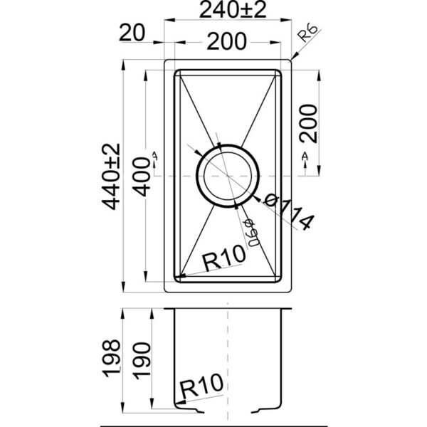 Eden Single Bowl Above/Undermount Sink