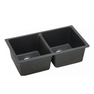 kitchen-sink-black-granite-double-bowls