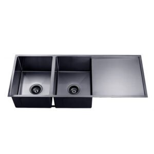 kitchen-sink-gun-metal-grey-round-edgeswith-bottom-tray