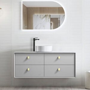 Light Grey Boston Wall Hung Vanity 1200mm