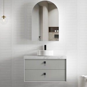 Light Grey Boston Wall Hung Vanity 900mm