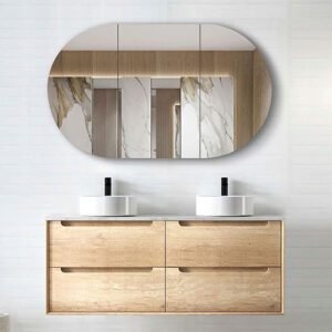 Natural Oak Byron Wall Hung Vanity 1200mm